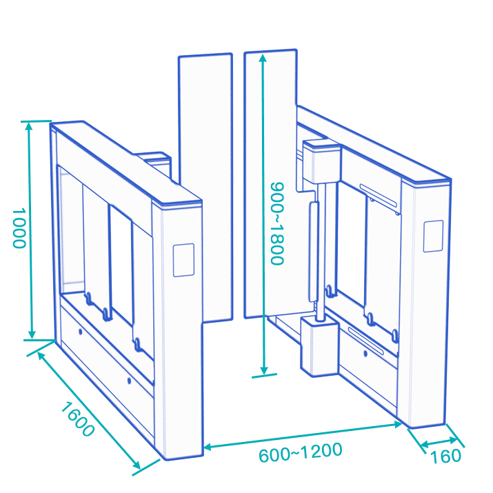 ds6000 speed gate dimensions