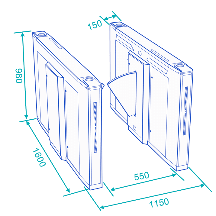 dsn-30 nebula flap turnstile dimensions