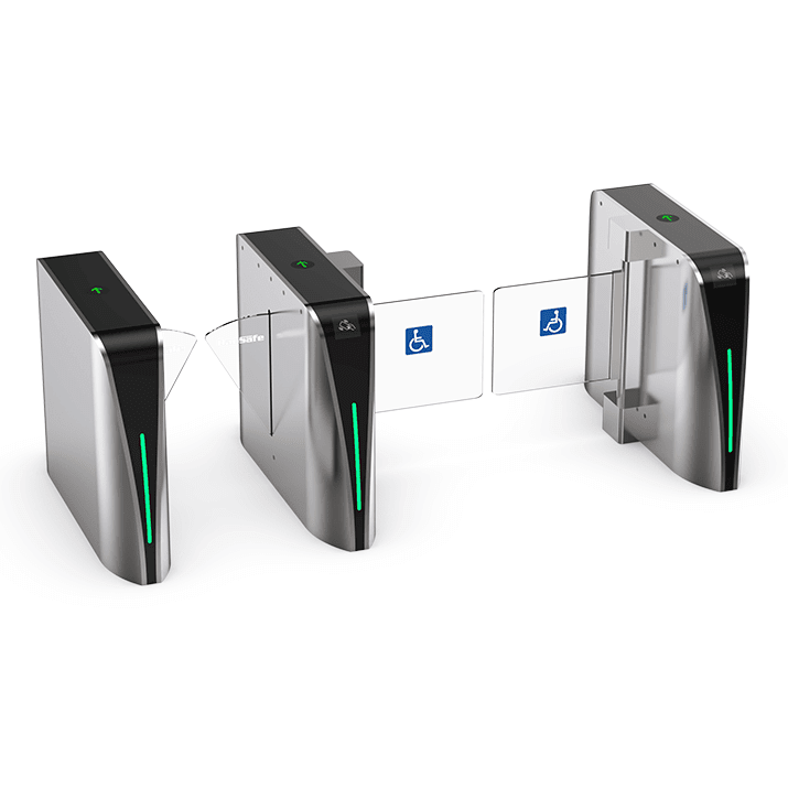 daosafe ds2000+ds3000 optical turnstiles dimension