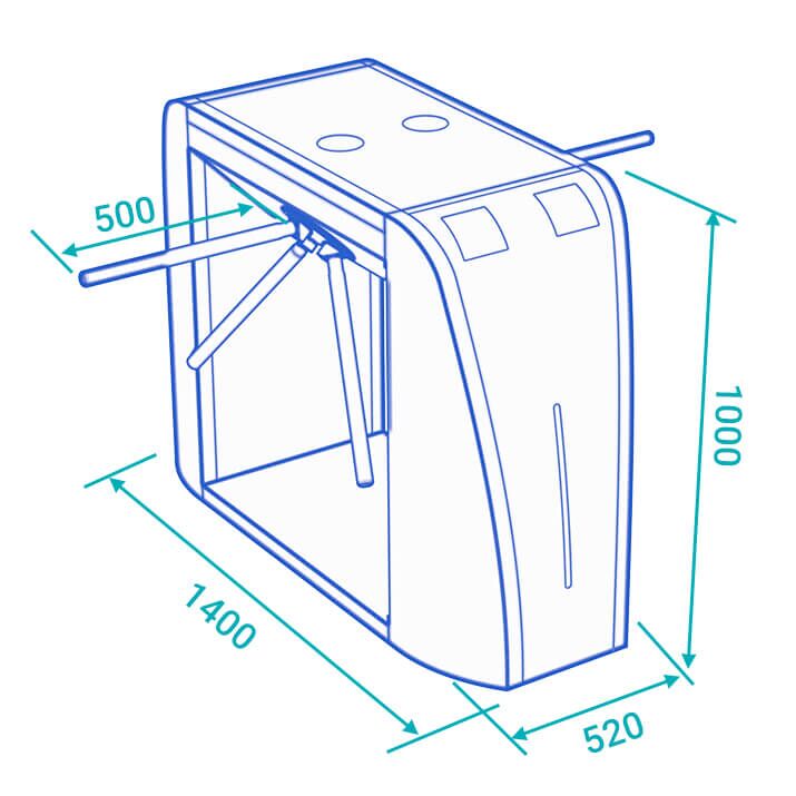 ds1000s tripod gate dimensions