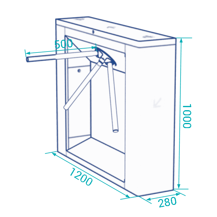 Torniquete de trípode DS101 - Proveedor global de puertas de